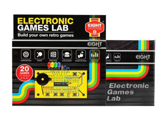 EIGHT GREAT STUFF TO MAKE 2008 EGL2779, Kit Per Costruire 20 Giochi Elettronici, Stile Anni '80, Senza Saldature, Per Ragazzi Dai 14 Anni In Su
